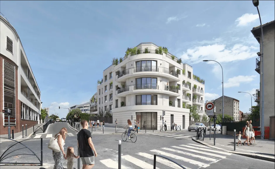 Façades rue JJ Rousseau et rue de Saint-Denis