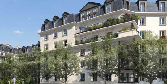 La Garenne Colombes ( Cloned ),  Visuel  Plessis  Rue  Descartes  Arbres 03 850 - Eixa