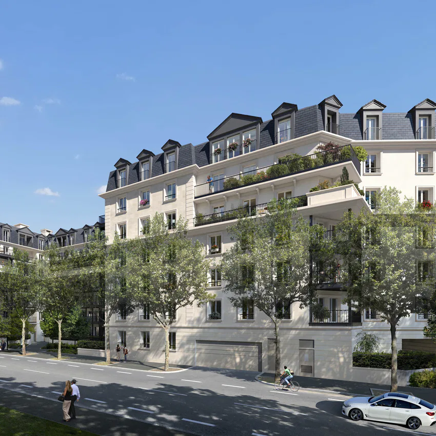 La Garenne Colombes ( Cloned ),  Visuel  Plessis  Rue  Descartes  Arbres 03 850 - Eixa